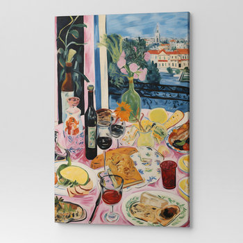 Obraz Na Płótnie Ścianę Do Salonu Sypialni Abstrakcja Róż Art00178 80X120 - Wave Print