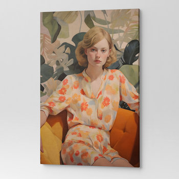 Obraz na płótnie ścianę salon sypialnia KOBIETA KOLOROWY ART00138 70X100 - Wave Print