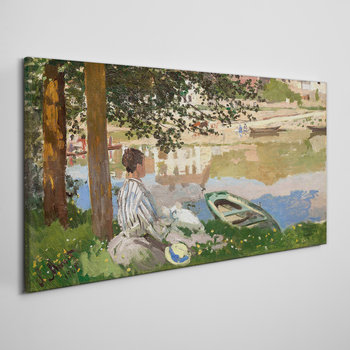 Obraz Na Płótnie Sekwana bennecourt Monet 100x50 - Coloray