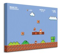 Obraz na płótnie Super Mario Bros 1-1 na ścianę do pokoju dziecka 40x30 cm