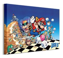 Obraz na płótnie Super Mario Bros. 3 Art. na ścianę do pokoju dziecka 50x40 cm