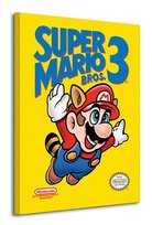Obraz na płótnie Super Mario Bros 3 NES Cover na ścianę do pokoju dziecka 60x80 cm