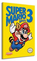 Obraz na płótnie Super Mario Bros. 3 NES Cover na ścianę do pokoju dziecka 85x120 cm