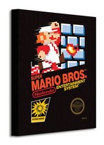 Obraz na płótnie Super Mario Bros NES Cover na ścianę do pokoju dziecka 30x40 cm