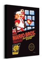 Obraz na płótnie Super Mario Bros NES Cover na ścianę do pokoju dziecka 40x50 cm