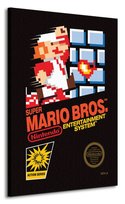 Obraz na płótnie Super Mario Bros. NES Cover na ścianę do pokoju dziecka 85x120 cm