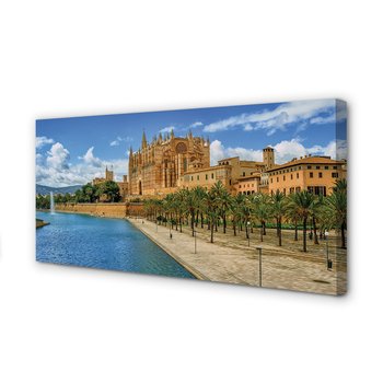 Obraz na płótnie TULUP Hiszpania Gotycka katedra 120x60 cm - Tulup