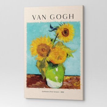 Obraz Na Płótnie Vang Gogh Słoneczniki Rep00017 50X70 - Wave Print