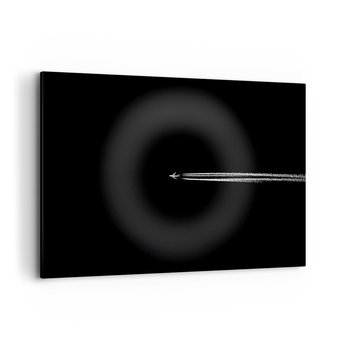 Obraz na płótnie - W inny wymiar - 120x80cm - Samolot Podróż Prędkość - Nowoczesny obraz na ścianę do salonu do sypialni ARTTOR - ARTTOR