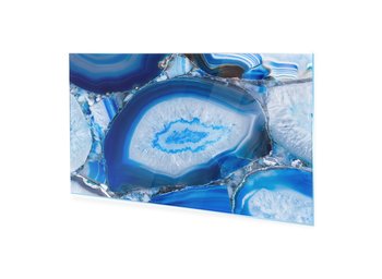 Obraz Na Szkle Akrylowym Homeprint Niebieskie Kamienie Agat 100X50 Cm - HOMEPRINT