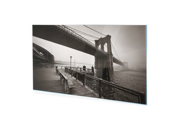 Obraz na szkle HOMEPRINT Most Brookliński, Nowy Jork 125x50 cm - HOMEPRINT