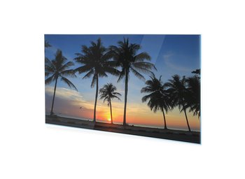 Obraz Na Szkle Homeprint Plaża O Zachodzie Słońca 140X70 Cm - HOMEPRINT