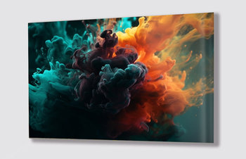 Obraz na szkle kolory kolorowy dym pigment b 90x60 cm - Inny producent