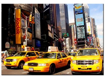 Obraz, New York Taxi - Prayitno, 100x70 cm - Oobrazy