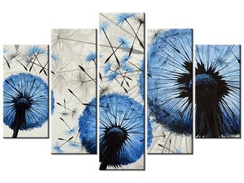 Obraz Niebieskie dmuchawce, 5 elementów, 150x100 cm - Oobrazy