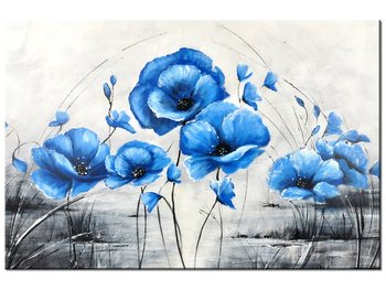 Obraz, Niebieskie Maki, 90x60 cm - Oobrazy