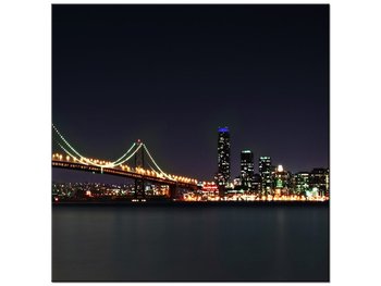 Obraz Nocne zdjęcie mostu - Tanel Teemusk, 40x40 cm - Oobrazy