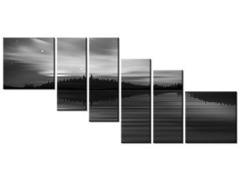 Obraz Nocny widok, 6 elementów, 220x100 cm - Oobrazy