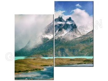 Obraz Ośnieżone szczyty, 2 elementy, 60x60 cm - Oobrazy