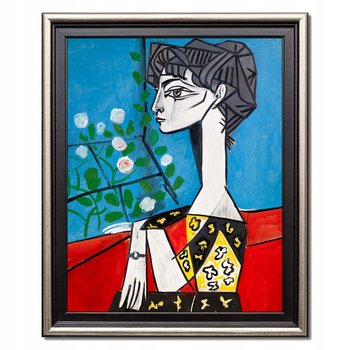 obraz PABLO PICASSO Jacqueline z kwiatami + ramka - Art Impresja