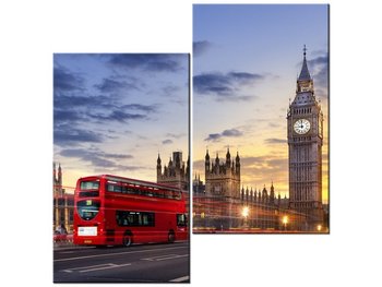 Obraz Pałac Westminsterski w Londynie, 2 elementy, 60x60 cm - Oobrazy