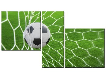 Obraz Piłka w bramce, 3 elementy, 90x50 cm - Oobrazy