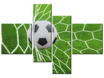 Obraz Piłka w bramce, 4 elementy, 130x90 cm - Oobrazy