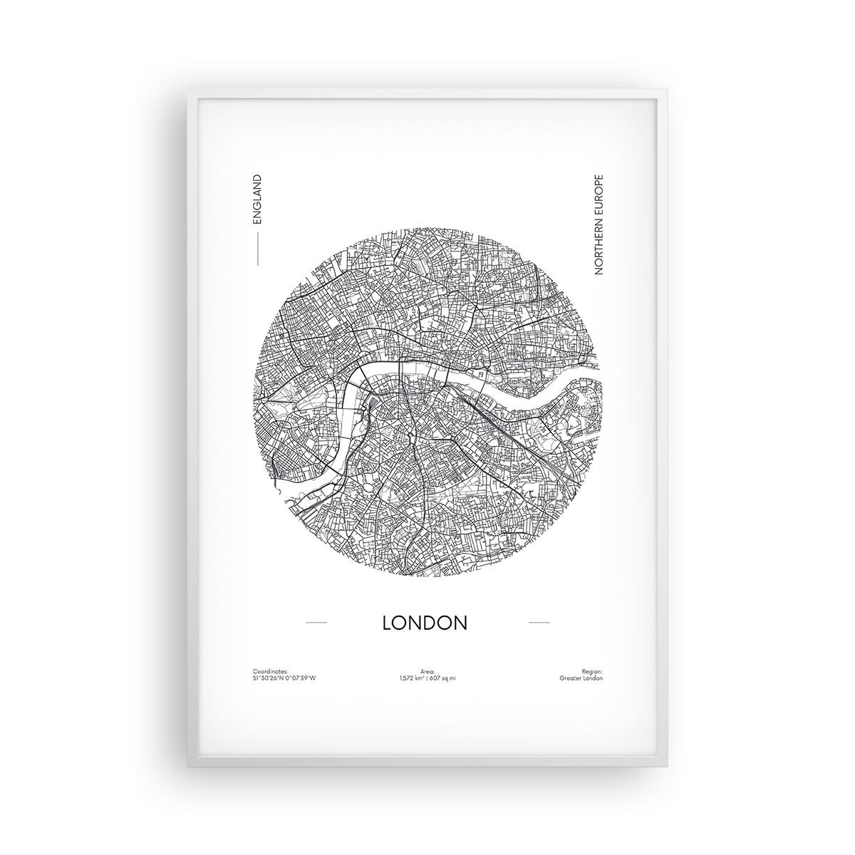 Obraz Plakat Anatomia Londynu X Cm Mapa Londyn Anglia