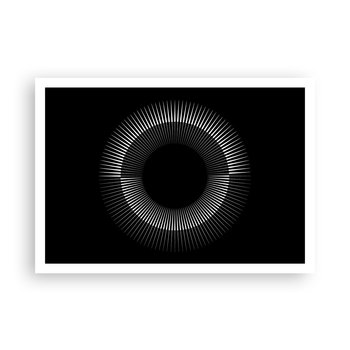 Obraz - Plakat - Czarne Słońce - 100x70cm - Ciemny Słońce Koło - Foto Plakaty bez ramy na ścianę do Salonu Sypialni ARTTOR - ARTTOR