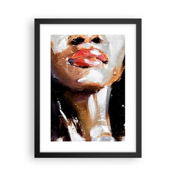 Obraz - Plakat - Duma bez uprzedzeń - 30x40cm - Portret Kobiety Kobieta Afroamerykanka - Foto Plakaty na ścianę w czarnej ramie - Plakat do Salonu Sypialni ARTTOR - ARTTOR