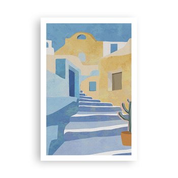 Obraz - Plakat - Dzień w arabskim mieście - 61x91cm - Sztuka Minimalizm Architektura - Foto Plakaty na ścianę bez ramy - Plakat do Salonu Sypialni ARTTOR - ARTTOR