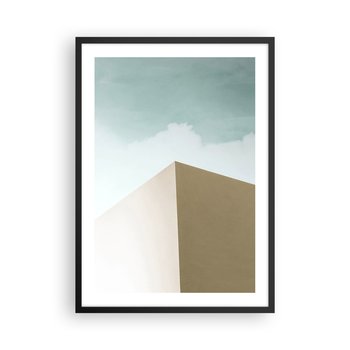 Obraz - Plakat - Geometria słonecznego lata - 50x70cm - Budynki Architektura Trójwymiarowy - Nowoczesny modny obraz Plakat czarna rama ARTTOR - ARTTOR