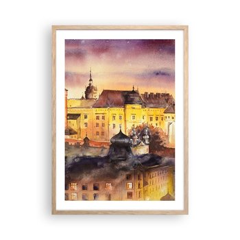 Obraz - Plakat - Historia i baśń - 50x70cm - Zamek Klasyczny Architektura - Nowoczesny modny obraz Plakat rama jasny dąb ARTTOR - ARTTOR