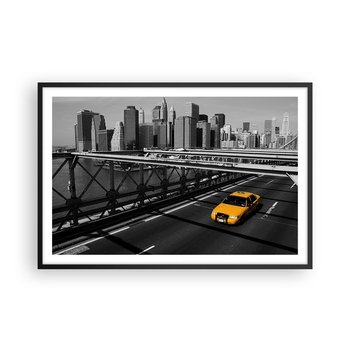 Obraz - Plakat - Kolor wielkiego miasta - 91x61cm - Miasto Nowy Jork Architektura - Foto Plakaty na ścianę w czarnej ramie - Plakat do Salonu Sypialni ARTTOR - ARTTOR