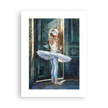 Obraz - Plakat - Przed popisem - 30x40cm - Baletnica Dziewczynka Sztuka - Foto Plakaty na ścianę bez ramy - Plakat do Salonu Sypialni ARTTOR - ARTTOR