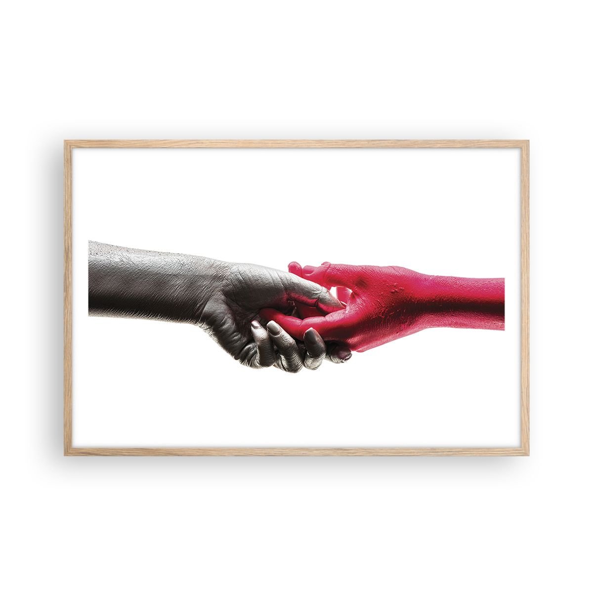 Obraz - Plakat - Razem, choć inni - 91x61cm - Ludzkie Dłonie Ręka ...