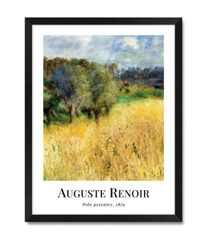 Obraz plakat reprodukcja malarska na ścianę krajobraz pole pszenicy Auguste Renoir 32x42 cm - iWALL studio