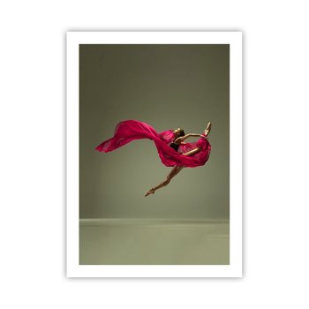 Obraz - Plakat - Tańczący płomień - 50x70cm - Tancerka Baletnica Balet - Nowoczesny modny obraz Plakat bez ramy do Salonu Sypialni ARTTOR - ARTTOR