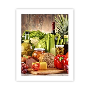Obraz - Plakat - Wędzone, pieczone, marynowane - 40x50cm - Gastronomia Warzywa Owoce - Foto Plakaty bez ramy do Salonu Sypialni ARTTOR - ARTTOR
