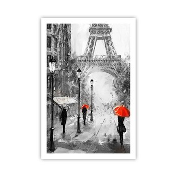 Obraz - Plakat - Wszystkie drogi prowadzą do niej - 61x91cm - Miasto Paryż Wieża Eiffla - Foto Plakaty na ścianę bez ramy - Plakat do Salonu Sypialni ARTTOR - ARTTOR