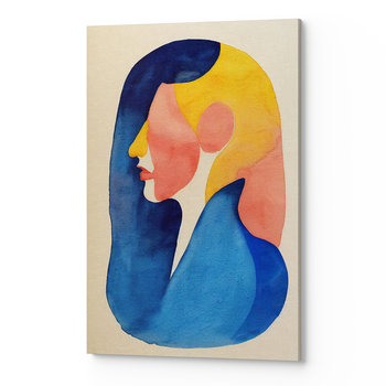 Obraz płótno salon sypialnia abstrakcja twarz kolorowy ABST00076 30x40 - Wave Print