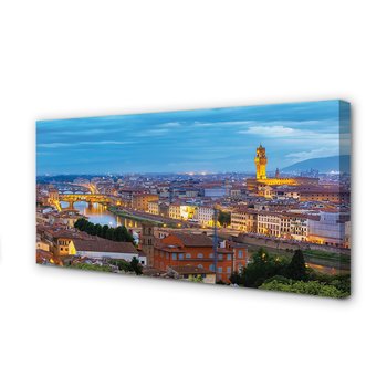 Obraz płótno TULUP Włochy Zachód słońca panorama, 100x50 cm cm - Tulup