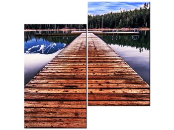 Obraz Pomost na jeziorze, 2 elementy, 60x60 cm - Oobrazy