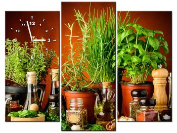 Obraz, Przyprawy ziołowe, 3 elementów, 90x70 cm - Oobrazy