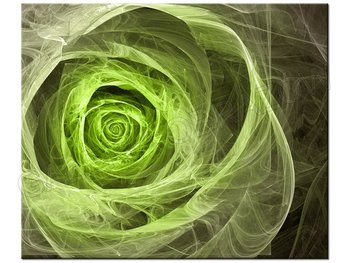 Obraz Róża fraktalna limonka, 60x50 cm - Oobrazy
