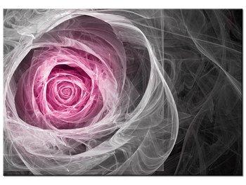 Obraz Róża fraktalna w fuksji, 100x70 cm - Oobrazy