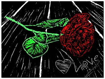 Obraz Róża Love, 40x30 cm - Oobrazy