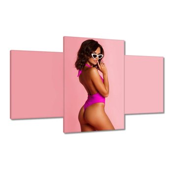 Obraz Różowe monokini i okulary, 100x60cm - ZeSmakiem