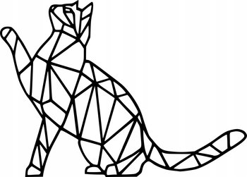 Obraz Ścienny Ażurowa Dekoracja Kot Kotek - DrewnianyDecor
