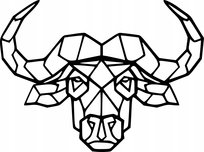 Obraz Ścienny Ażurowy Dekoracja Ścienna Bull Head BYK